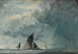 λ EDWARD SEAGO (BRITISH 1910-1974), SUMMER STORM OFF LANDGUARD POINT