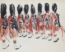 λ PAUL LUCIEN MAZE (FRENCH/BRITISH 1887-1979), PIPERS OF THE SCOTS GUARDS