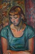 λ BERNARD MENINSKY (BRITISH 1891-1950), THE GREEN DRESS