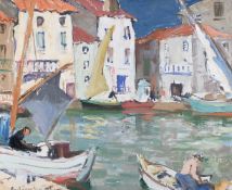 λ JOHN MACLAUCHLAN MILNE (SCOTTISH 1885-1957), THE HARBOUR, ST. TROPEZ