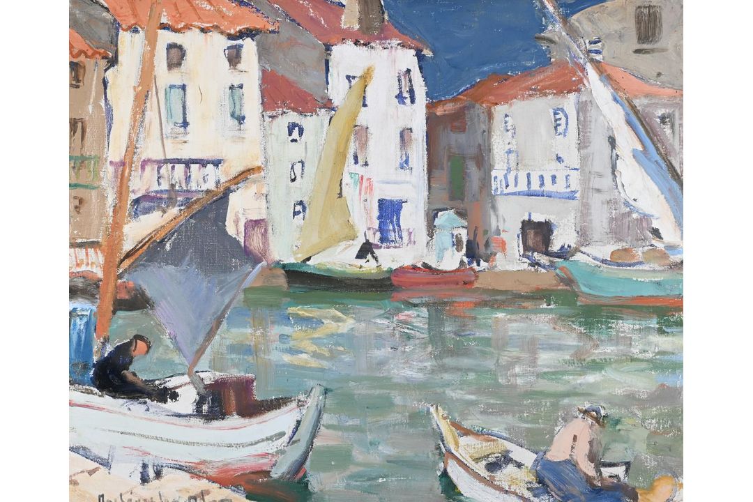 λ JOHN MACLAUCHLAN MILNE (SCOTTISH 1885-1957), THE HARBOUR, ST. TROPEZ - Image 1 of 3