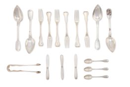 A COLLECTION OF FRENCH SILVER FLATWARE