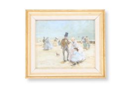 λ JOHN STRICKLAND GOODALL (BRITISH 1908-1996), FIGURES ON THE BEACH