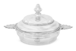 A FRENCH SILVER VEGETABLE DISH AND COVER, MAISON CARDEILHAC, PARIS, CIRCA 1910