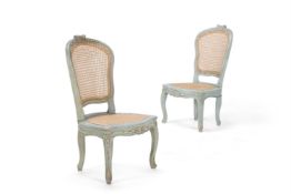 A PAIR OF LOUIS XVI STYLE SIDE CHAIRS, CIRCA 1900
