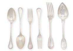 A COLLECTION OF FRENCH SILVER FLATWARE