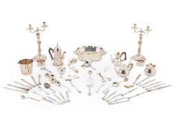 A COLLECTION OF ELECTRO-PLATED ITEMS