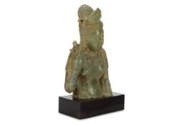 A JADE HALF TORSO MODEL OF GUANYIN, GODDESS OF MERCY