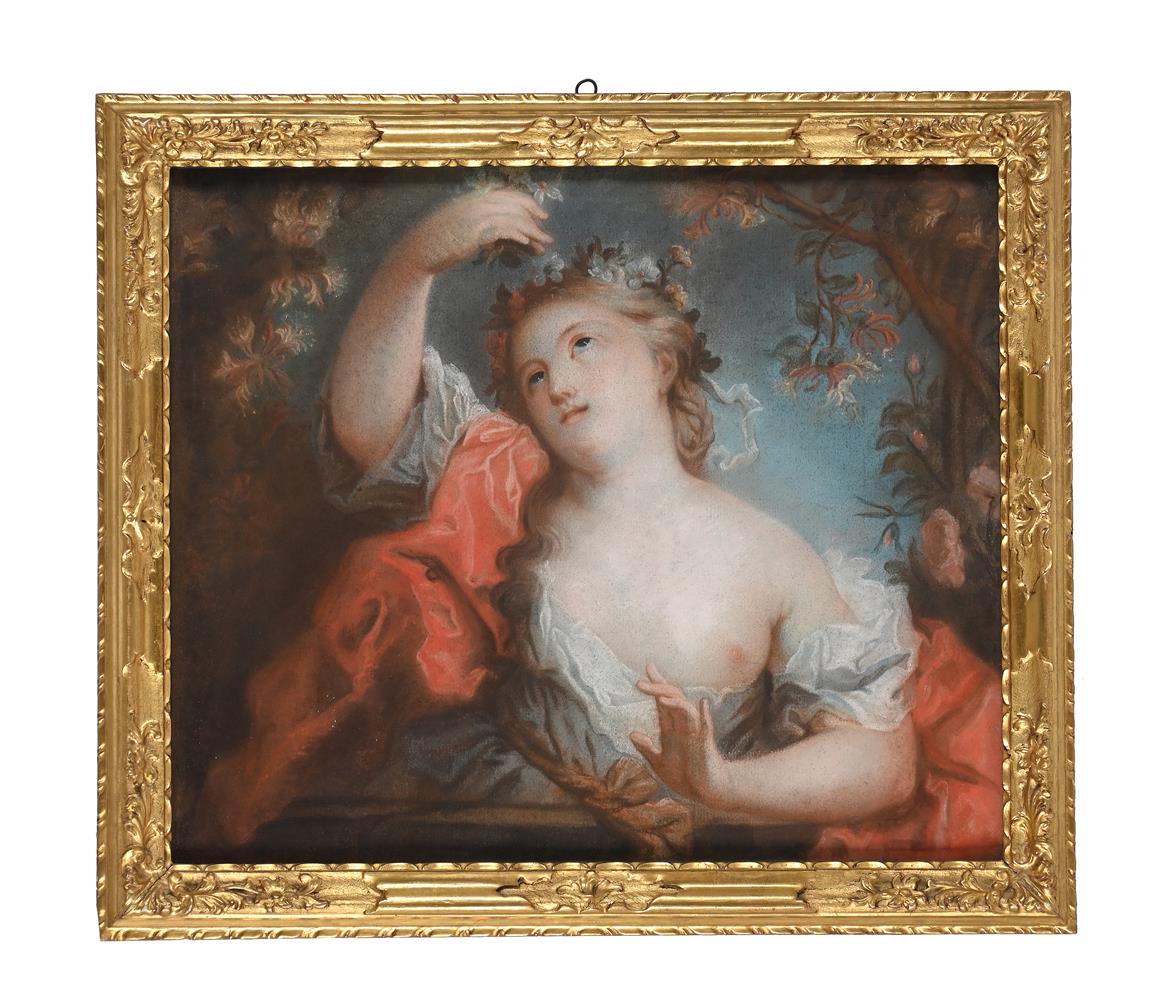 CIRCLE OF ROSALBA CARRIERA (ITALIAN 1673-1757), AN ALLEGORY OF SPRING - Image 2 of 3