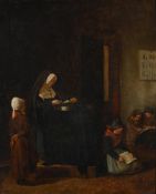 FRANCOIS BONVIN (FRENCH 1817 - 1887), L'ECOLE DE PETITES FILLES