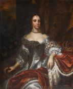 FOLLOWER OF JACOB HUYSMANS, PORTRAIT OF QUEEN CATHERINE OF BRAGANZA (1638 - 1705)