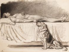 BRITON RIVIÈRE (BRITISH 1840-1920), A STUDY FOR REQUIESCAT