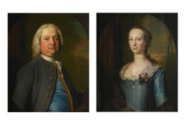 FRANS VAN DER MIJN, PORTRAIT OF ANTHONY COOKE OF OWSTON HIS WIFE MARY EYRE