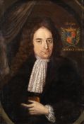 ENGLISH SCHOOL (18TH CENTURY), PORTRAIT OF A GENTLMAN HOLDING A BOOK