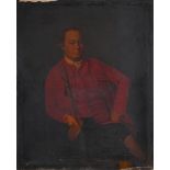 FOLLOWER OF JOSEPH WRIGHT OF DERBY, PORTRAIT OF A SEATED OFFICER