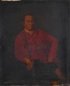 FOLLOWER OF JOSEPH WRIGHT OF DERBY, PORTRAIT OF A SEATED OFFICER
