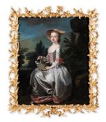 ‡ THOMAS HUDSON (BRITISH 1701 - 1779), PORTRAIT OF ALBINIA BERTIE AS A YOUNG GIRL