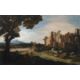 FOLLOWER OF JAN FRANS VAN BLOEMEN, AN ITALIANATE LANDSCAPE WITH RUINS - Image 1 of 3