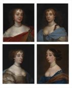 ATTRIBUTED TO THEODORE RUSSEL (BRITISH 1614 - 1689), PORTRAITS OF FOUR LADIES (4)