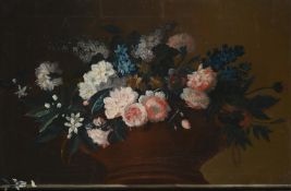 CIRCLE OF JEAN-BAPTISTE MONNOYER (FRENCH 1636-1699), STILL LIFE OF CARNATIONS
