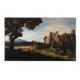 FOLLOWER OF JAN FRANS VAN BLOEMEN, AN ITALIANATE LANDSCAPE WITH RUINS - Image 2 of 3