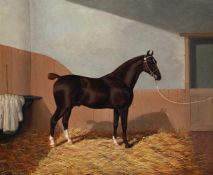 λ ALBERT CLARK (1843-1928) AND JAMES CLARK (1863 - 1955), HORSE IN A STABLE