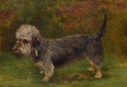 ATTRIBUTED TO SARAH ELIZABETH WHITEHOUSE (BRITISH FL. 1882 - 1911), A DANDIE DINMONT