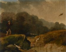 ‡ ABRAHAM COOPER (BRITISH 1787-1868), SHOOTING GAME IN A LANDSCAPE