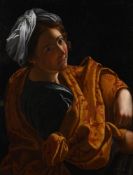 AFTER ORAZIO GENTILESCHI (POSSIBILY 18TH CENTURY), PORTRAIT OF A YOUNG WOMAN AS A SIBYL