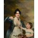 HENRY RAEBURN (SCOTTISH 1756 - 1823), PORTRAIT OF LUCY ANNE BOSWALL OF BLACKADDER AND HER DAUGHTER - Image 1 of 3