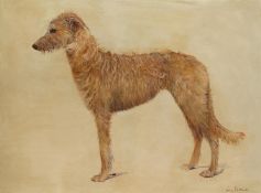 λ SUSIE WHITCOMBE (BRITISH B. 1957), A STUDY OF A LURCHER