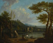 RICHARD WILSON (BRITISH 1714-1782) AND LATER INTERVENTIONS, A VIEW OF LAKE AVERNUS