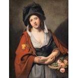 AFTER JOHANN JOSEPH ZOFFANY, THE FLOWER GIRL