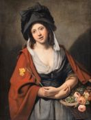 AFTER JOHANN JOSEPH ZOFFANY, THE FLOWER GIRL