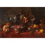 DUTCH SCHOOL (19TH CENTURY), A STILL LIFE WITH FRUIT AND A EWER