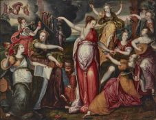 CIRCLE OF MARTEN DE VOS (FLEMISH 1532-1603), THE WISE AND THE FOOLISH VIRGINS