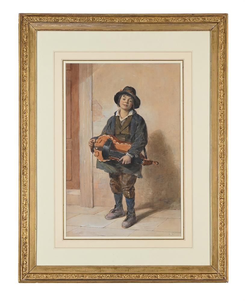 OCTAVIUS OAKLEY (BRITISH 1800 - 1867), THE GUITAR BOY - Image 2 of 3