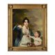 HENRY RAEBURN (SCOTTISH 1756 - 1823), PORTRAIT OF LUCY ANNE BOSWALL OF BLACKADDER AND HER DAUGHTER - Image 2 of 3