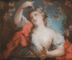 CIRCLE OF ROSALBA CARRIERA (ITALIAN 1673-1757), AN ALLEGORY OF SPRING