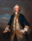 ATTRIBUTED TO JOHN II WOLLASTON (BRITISH ACTIVE 1736-1775), PORTRAIT OF A GENTLEMAN