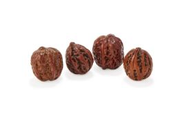 Two pairs of walnuts