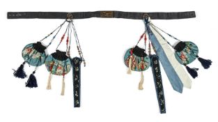 A group of four Chinese silk purses