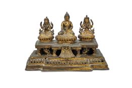 A Nepalese gilt-bronze Shrine
