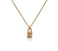 HERMES, A DIAMOND SET 'KELLY CADENAS' PENDANT