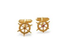 CARTIER, A PAIR OF CUFFLINKS