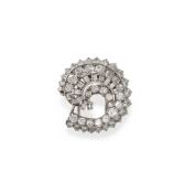 CARTIER, A DIAMOND BROOCH