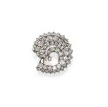 CARTIER, A DIAMOND BROOCH