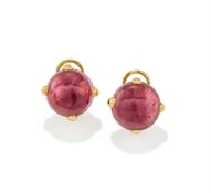 POMELLATO, A PAIR OF PINK TOURMALINE 'GRIFFE' EARRINGS