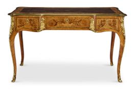 Y‡ AN EARLY VICTORIAN ORMOLU-MOUNTED AND FLORAL MARQUETRY BUREAU, CIRCA 1840