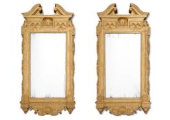 ‡ A PAIR OF GILTWOOD MIRRORS, CIRCA 1900